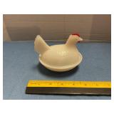 Milk glass hen in a nest