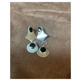 2 pr sterling silver earrings