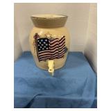 Heavy stoneware drink dispenser