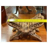 Wooden folding book stand