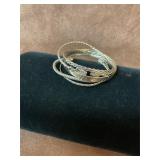 Lot of 5 sterling silver bracelets