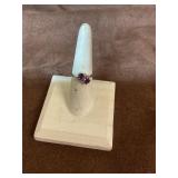 Sterling silver amethyst ring