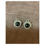 Sterling silver clip in earrings