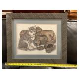 Framed Patti lindstrand artwork