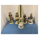 vintage porcelain elderly figurines