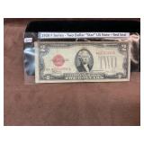 1928-F series $2 red seal US note