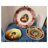 Decorative marked ceramic plates