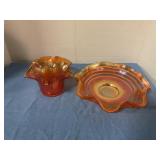 Marigold ruffled bowls