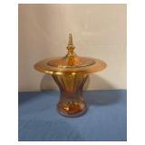 Marigold glass vase
