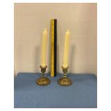 Brass candlestick holders