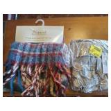 NATURAL REFLECTIONS FRINGE SCARF/HAT SET,