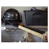 BASEBALL HELMET AND BATS BASEBALL HELMET AND BATS