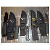 GROUP OF BUCK HUNTING KNIVES GROUP OF BUCK HUNTING KNIVES