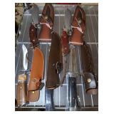 SHEATHED HUNTING KNIVES, ATISEN, COLUMBIA, MISC SHEATHED HUNTING KNIVES, ATISEN, COLUMBIA, MISC
