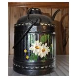 FLORAL PAINTED OIL CAN FLORAL PAINTED OIL CAN