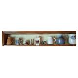 GROUP OF GLAZED CERAMIC PITCHERS, CREAMERS, MISC GROUP OF GLAZED CERAMIC PITCHERS, CREAMERS, MISC