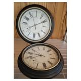 2 PC QUARTZ STYLE CLOCKS 10IN 2 PC QUARTZ STYLE CLOCKS 10IN