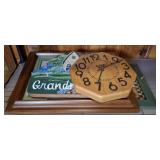 CLOCK, FRAMED PRINTS, MISC CLOCK, FRAMED PRINTS, MISC