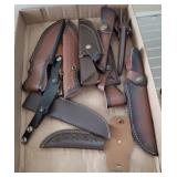 TRAY OF KNIFE HOLSTERS TRAY OF KNIFE HOLSTERS