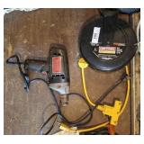 EXTENSION CORD REEL, ELECTRIC DRILL EXTENSION CORD REEL, ELECTRIC DRILL