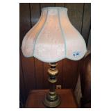 PR OF LAMPS WITH VICTORIAN SHADES PR OF LAMPS WITH VICTORIAN SHADES