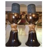 PAIR OF 10IN CANDLE HOLDERS PAIR OF 10IN CANDLE HOLDERS