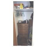 CONTENTS OF CLOSET, LUGGAGE, CHEST OF DRAWERS, CONTENTS OF CLOSET, LUGGAGE, CHEST OF DRAWERS,