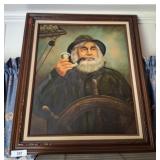 KIM BENSON SIGNED SAILOR ON CANVAS KIM BENSON SIGNED SAILOR ON CANVAS