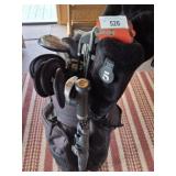 ASSORTED GOLF BAG AND CONTENTS, ASSORTED GOLF BAG AND CONTENTS,