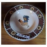 ROOSTER THEMED GIBSON BOWLS ROOSTER THEMED GIBSON BOWLS