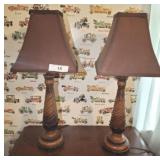 PAIR OF DECORATIVE LAMPS PAIR OF DECORATIVE LAMPS