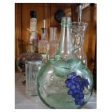 ASSORTED GLASS CANISTERS, JUICE, MISC ASSORTED GLASS CANISTERS, JUICE, MISC