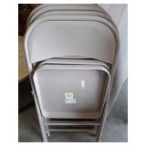 5 FOLDING METAL CHAIRS