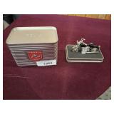 RELIC MOTORCYCLE CLOCK IN COLLECTOR CASE