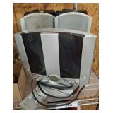 CD PLAYER AND ASSORTED SPEAKERS