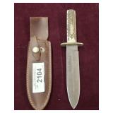 J RUSSELL STAG HUNTING KNIFE IN SHEATH