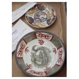 IMARI WARE SAUCER, JAPANESE DRAGON BOWL