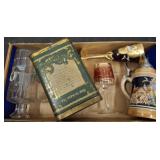 CORDIALS, STEIN, DECANTER