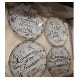 COLLECTOR WINE PLATES AND CLOTH