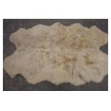 SHAG STYLE AREA RUG, SHOWS WEAR