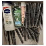 ASSORTED NAIL FILES, LOTIONS, MISC