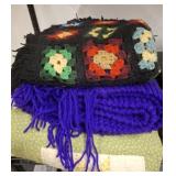 QUILT  AND ASSORTED THROWS