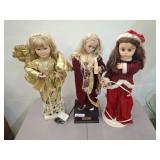 3 LIGHTED CHRISTMAS FIGURES