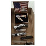 FOLDING KNIVES, TRAY LOT