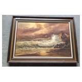 OCEAN SCENE ON CANVAS