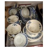 ASSORTED BLUE AND WHITE DISHES