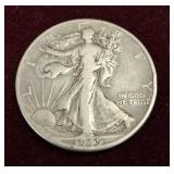 1945 WALKING LIBERTY SILVER HALF DOLLAR
