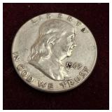 1963 FRANKLIN SILVER HALF DOLLAR