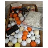 ASSORTED GOLF BALLS AND ACCESSORIES