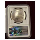 GRADED 2014 BASEBALL HOF SILVER DOLLAR